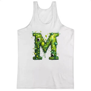 Camiseta Regata Zumbi Alfabeto Letra M