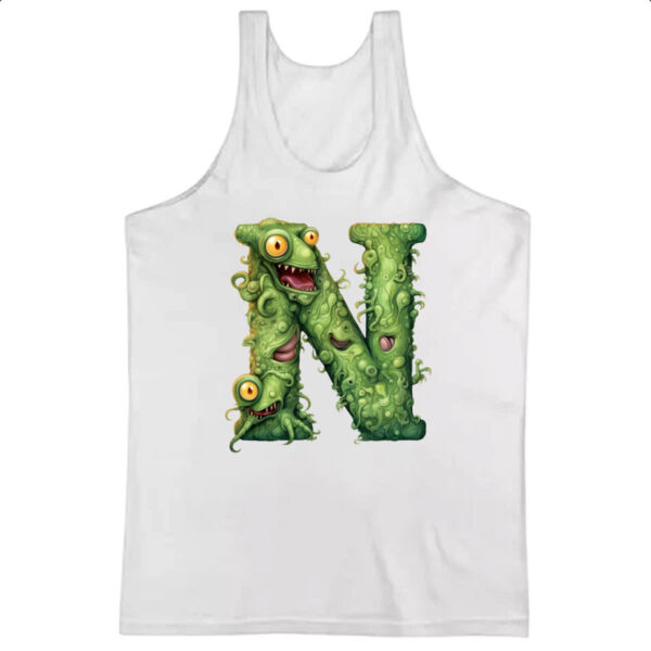 Camiseta Regata Zumbi Alfabeto Letra N