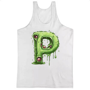Camiseta Regata Zumbi Alfabeto Letra P