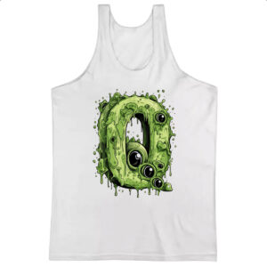 Camiseta Regata Zumbi Alfabeto Letra Q