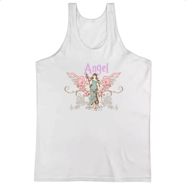 Camiseta Regata Angel girl flowers
