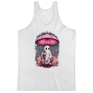Camiseta Regata Fantasma chuva de rosas