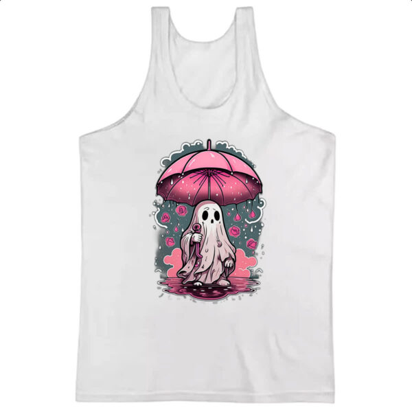 Camiseta Regata Fantasma chuva de rosas