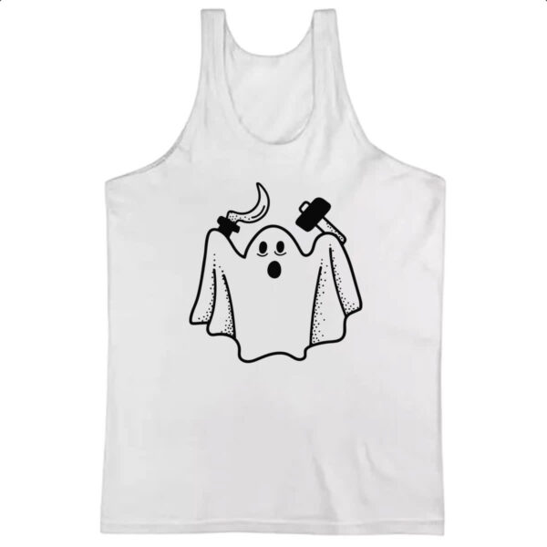 Camiseta Regata Fantasma do comunismo ferramentas