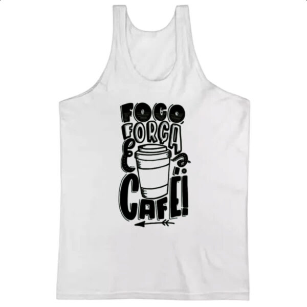Camiseta Regata Foco Forca Cafe