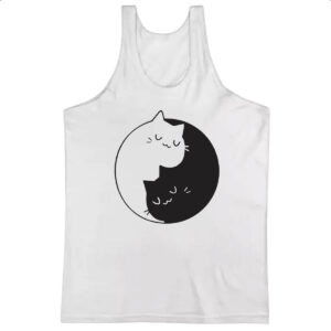 Camiseta Regata Gatinhos Yin Yang