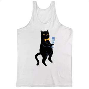 Camiseta Regata Gato drink de peixe