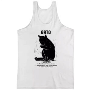 Camiseta Regata Gato explicacao