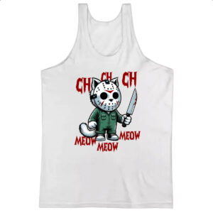 Camiseta Regata Gato Halloween Sexta Feira 13