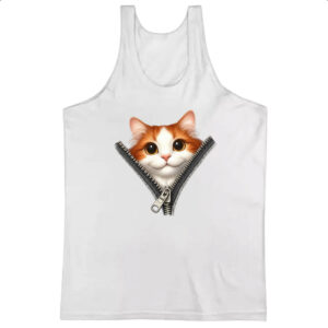 Camiseta Regata Gato Turco van no ziper