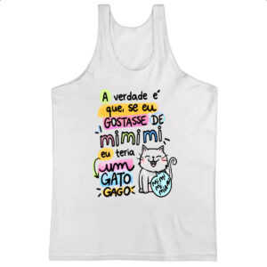 Camiseta Regata Gato mi mi mi