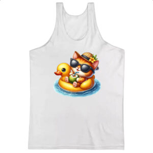 Camiseta Regata Gato na boia
