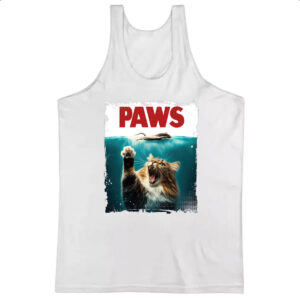 Camiseta Regata Gato parodia tubarao