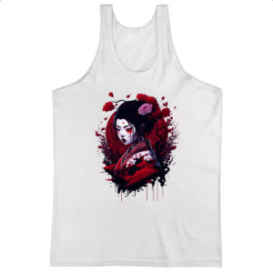Camiseta Regata Geisha dark magic splash