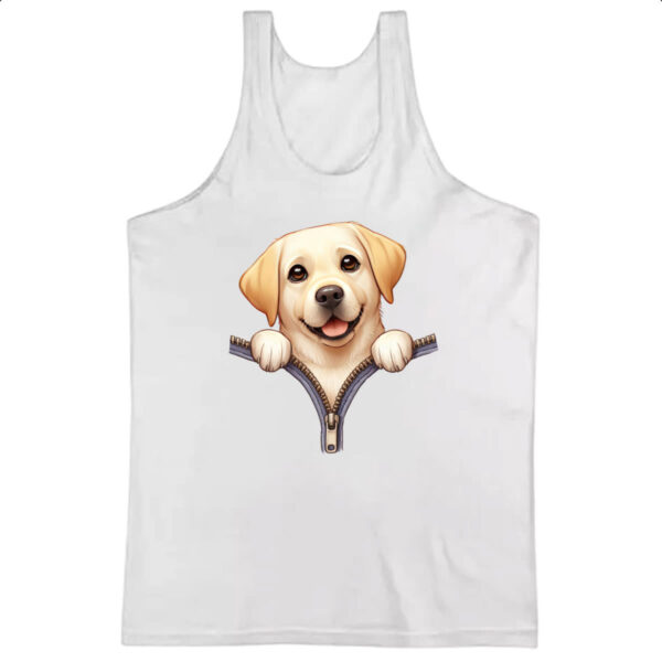 Camiseta Regata Golden Retriever no Ziper
