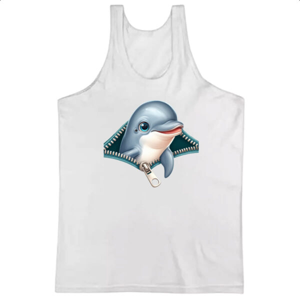 Camiseta Regata Golfinho no ziper