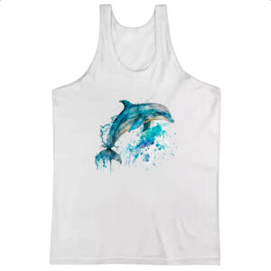 Camiseta Regata Golphinho aquarela 02