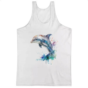 Camiseta Regata Golphinho aquarela 03