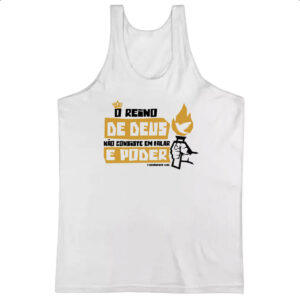 Camiseta Regata Gospel 1 Corintios 4.20