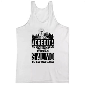 Camiseta Regata Gospel Atos 16.31