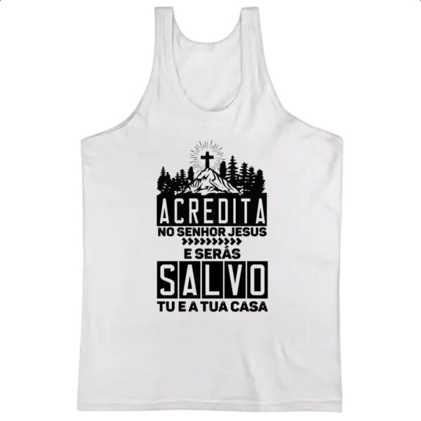 Camiseta Regata Gospel Atos 16.31