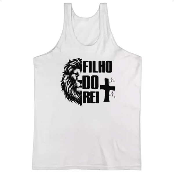 Camiseta Regata Gospel Filho do rei Leao