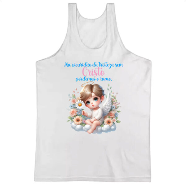 Camiseta Regata Anjo escuridao da tristeza