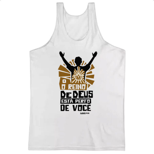 Camiseta Regata Gospel Lucas 17.21