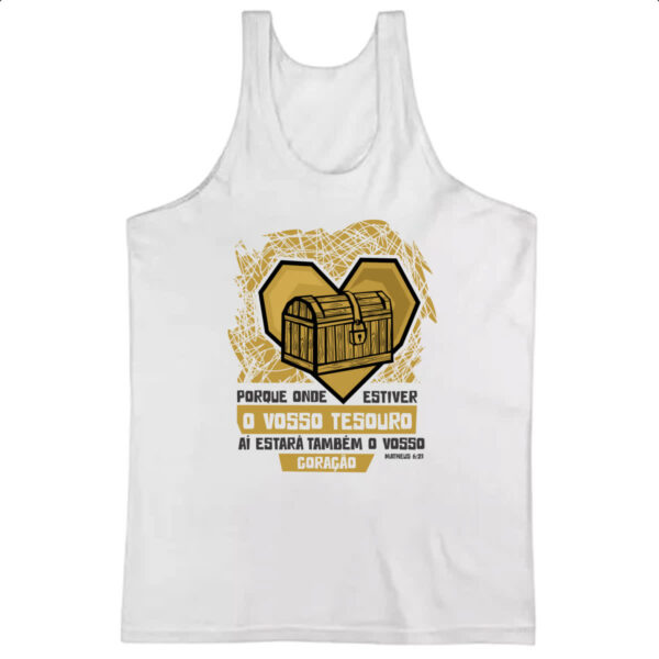 Camiseta Regata Gospel Matheus 6.21