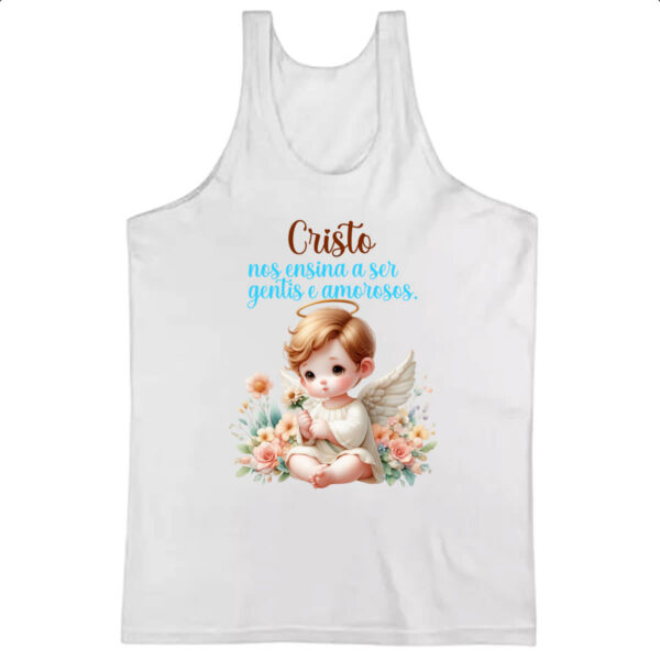 Camiseta Regata Anjo gentil e amoroso
