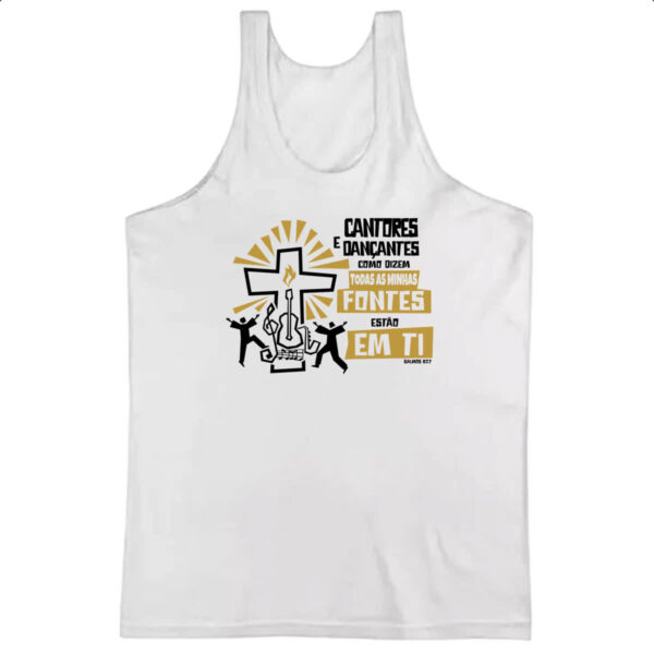 Camiseta Regata Gospel Salmos 87.7