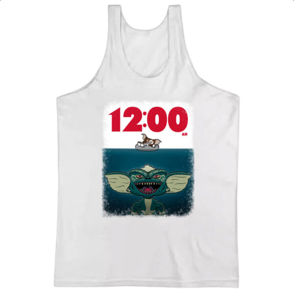 Camiseta Regata Gremlins parodia tubarao