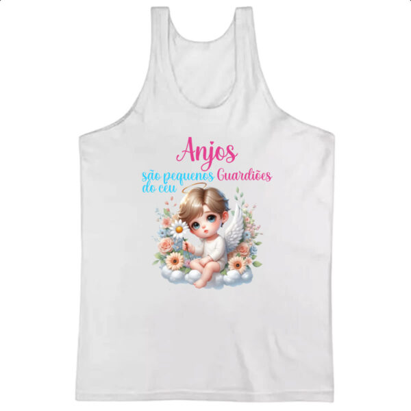 Camiseta Regata Anjos pequenos guardioes