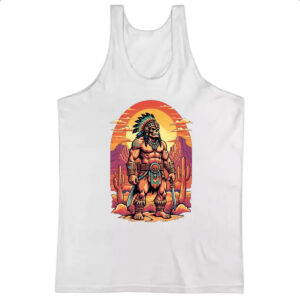Camiseta Regata Guerreiro Skull Indio Americano
