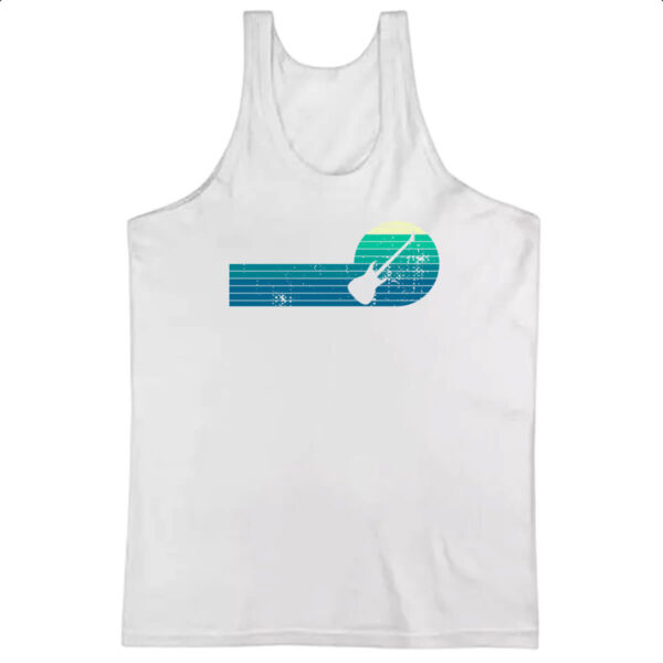 Camiseta Regata Guitarra Espiral Sunset Art