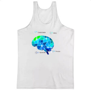 Camiseta Regata Infograficos do cerebro