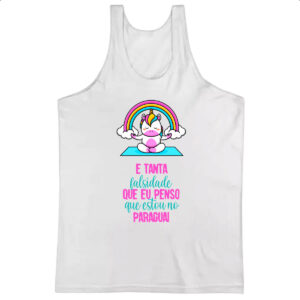 Camiseta Regata Ironico e tanta falsidade