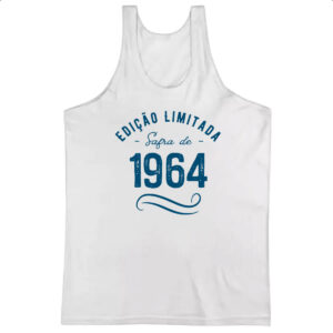 Camiseta Regata Ano de safra 1964