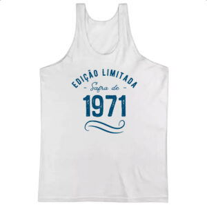 Camiseta Regata Ano de safra 1971