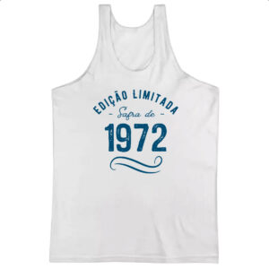 Camiseta Regata Ano de safra 1972
