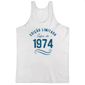 Camiseta Regata Ano de safra 1974