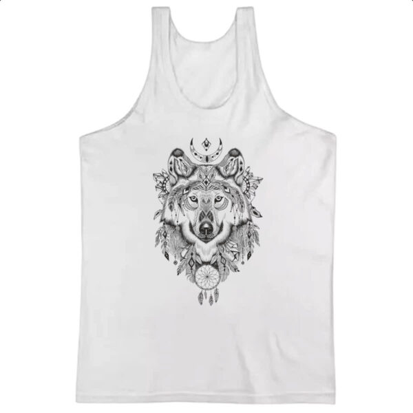Camiseta Regata Lobo selvagem apanhador de sonhos