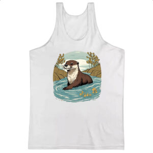 Camiseta Regata Lontra nadando