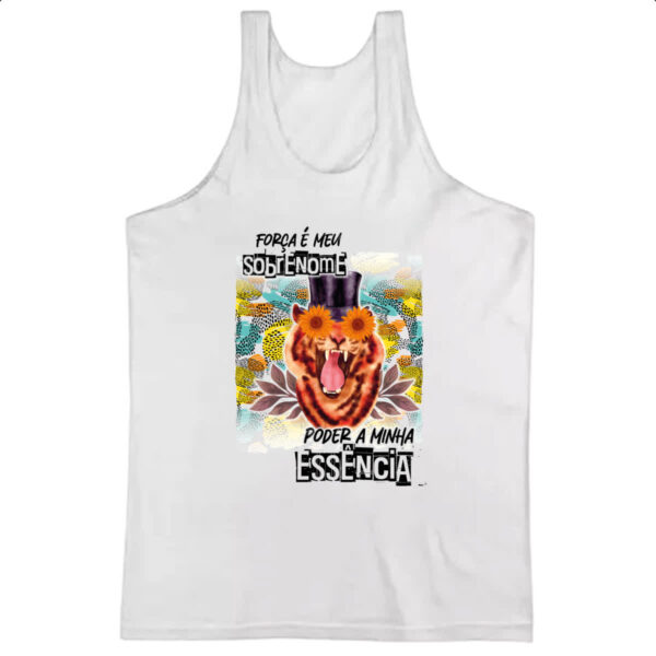 Camiseta Regata Mulher forca sobrenome