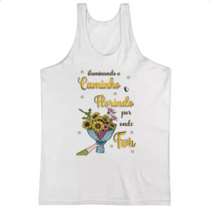Camiseta Regata Mulher ilumando o caminho