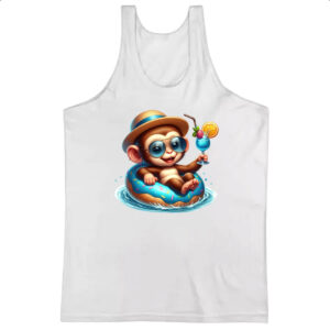 Camiseta Regata Macaco na boia