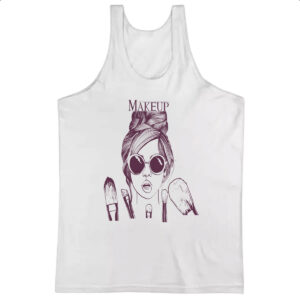 Camiseta Regata Makeup Diva e seus pinceis