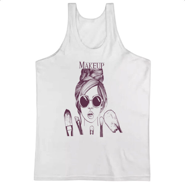 Camiseta Regata Makeup Diva e seus pinceis