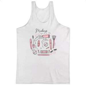 Camiseta Regata Makeup pinceis e bases