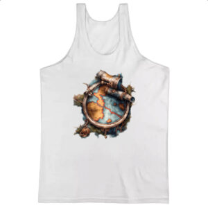 Camiseta Regata Mapa antigo nautica vintage